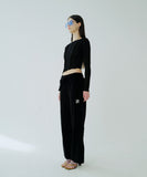 INPREP (インプレップ）MONOGRAM LOUNGE PANTS (BLACK)