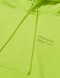 ディープリーク(DPRIQUE) OVERSIZED 'VISIBLE' HOODIE NEON