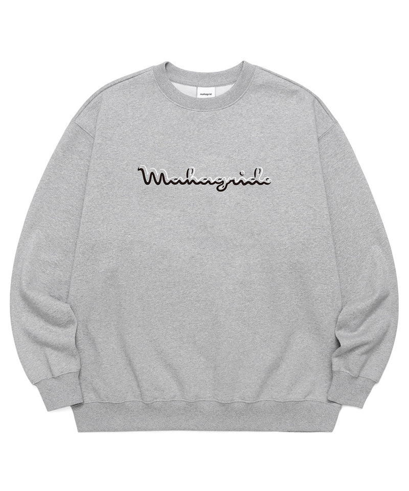 mahagrid (マハグリッド) SIGNATURE LOGO SWEATSHIRT [GREY]