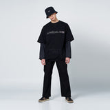 アクメドラビ(acme' de la vie) STRAP TWILL COTTON PANTS BLACK