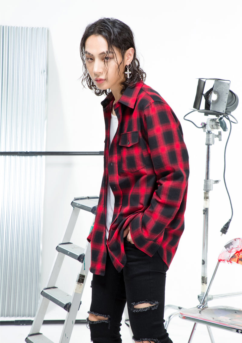 SINCITY (シンシティ) Western shirt red