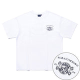 ロマンティッククラウン(ROMANTIC CROWN) ROMANTIC WOOD LOGO TEE_WHITE