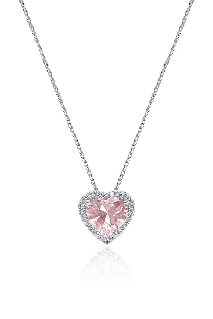 BLACKPURPLE (ブラックパープル) 	  [BLACKLABEL] Tiamo Love Crystal Necklace_Pink