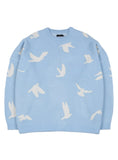 アジョバイアジョ(AJOBYAJO) Dove Oversized Sweater [Sky Blue]