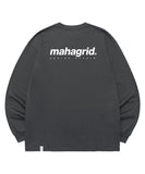 mahagrid (マハグリッド) ORIGIN LOGO LS TEE [CHARCOAL]