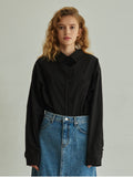 TMO BY 13MONTH（ティーエムオーバイサーティンマンス）OVERSIZE BASIC SHIRT (BLACK)