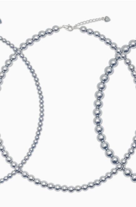 オルモストブルー(Almost Blue) GRAY COTTON PEARL NECKLACE