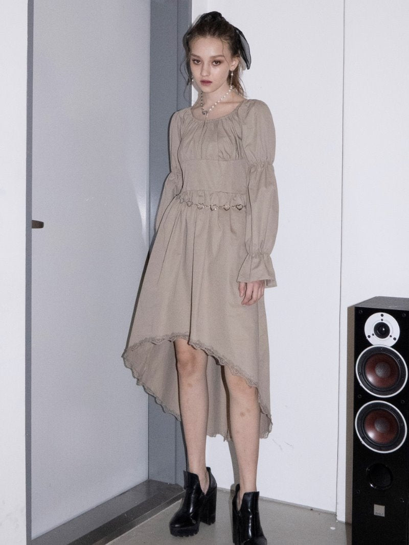 BABLETWO  (ビーエーブルトゥー)       Puff Corset Dress [beige]