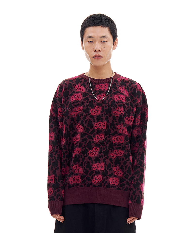 ARCHIVE BOLD (アーカイブボールド)　939 PATTERN KNIT (BURGUNDY)