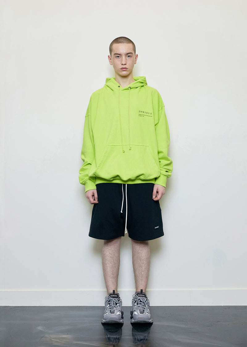 ディープリーク(DPRIQUE) OVERSIZED 'VISIBLE' HOODIE NEON