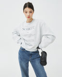 NCOVER（エンカバー）IN TO THE HEAVEN TEXT SWEATSHIRT-WHITE MELANGE