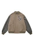 アジョバイアジョ(AJOBYAJO) Oversized Varsity Stadium Jacket [Brown]