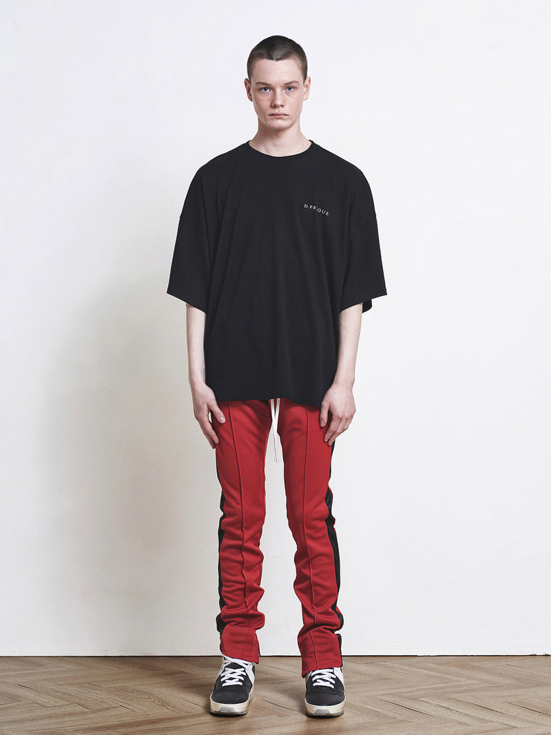 ディープリーク(DPRIQUE) OVERSIZED LOGO T-SHIRT - BLACK