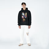 アクメドラビ(acme' de la vie)  BACKYARD FAMILY - BLACK HOODIE