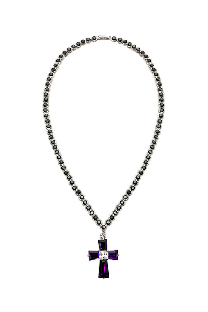 BLACKPURPLE (ブラックパープル) Grace Cross Necklace