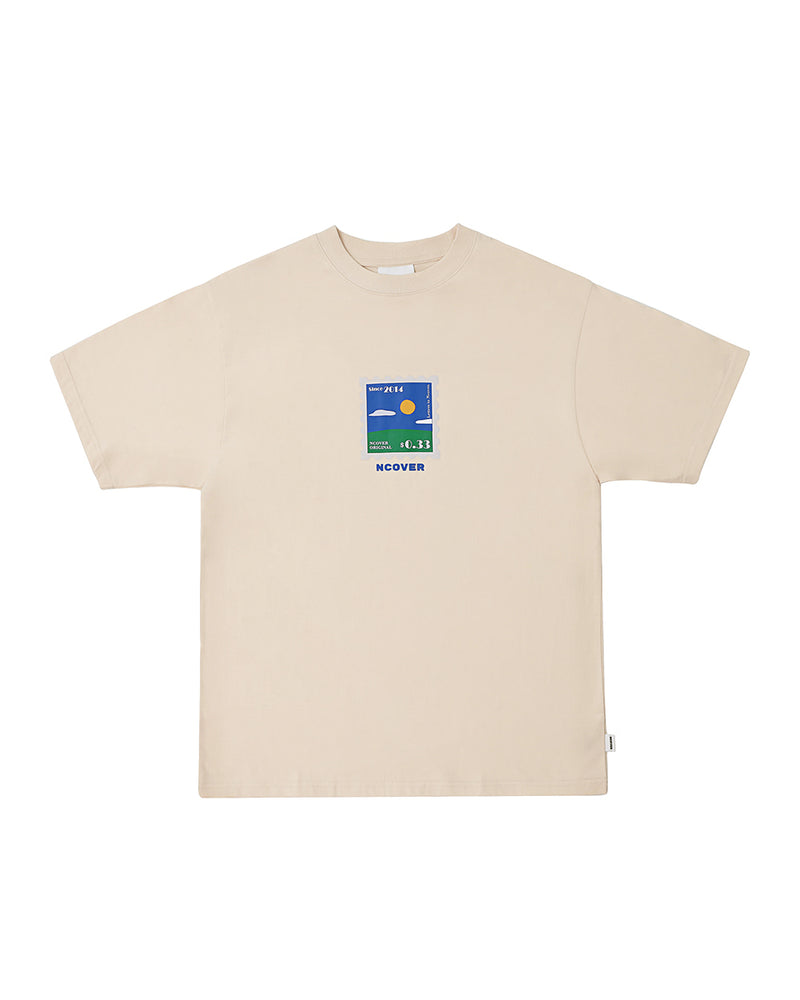 NCOVER（エンカバー）SERENITY STAMP TSHIRT-IVORY