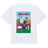 アクメドラビ(acme' de la vie)   BACKYARD FAMILY - WHITE SHORT SLEEVE T-SHIRT