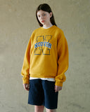 NCOVER（エンカバー）N LINE LOGO POINT SWEATSHIRT-YELLOW