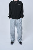 オーワイ(OY) DOUBLE PLEATS PANTS-GREY