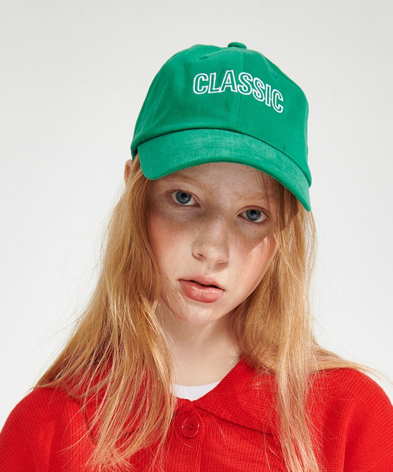 ワンダービジター(WONDER VISITOR)  Classic Logo Ball cap [Green]