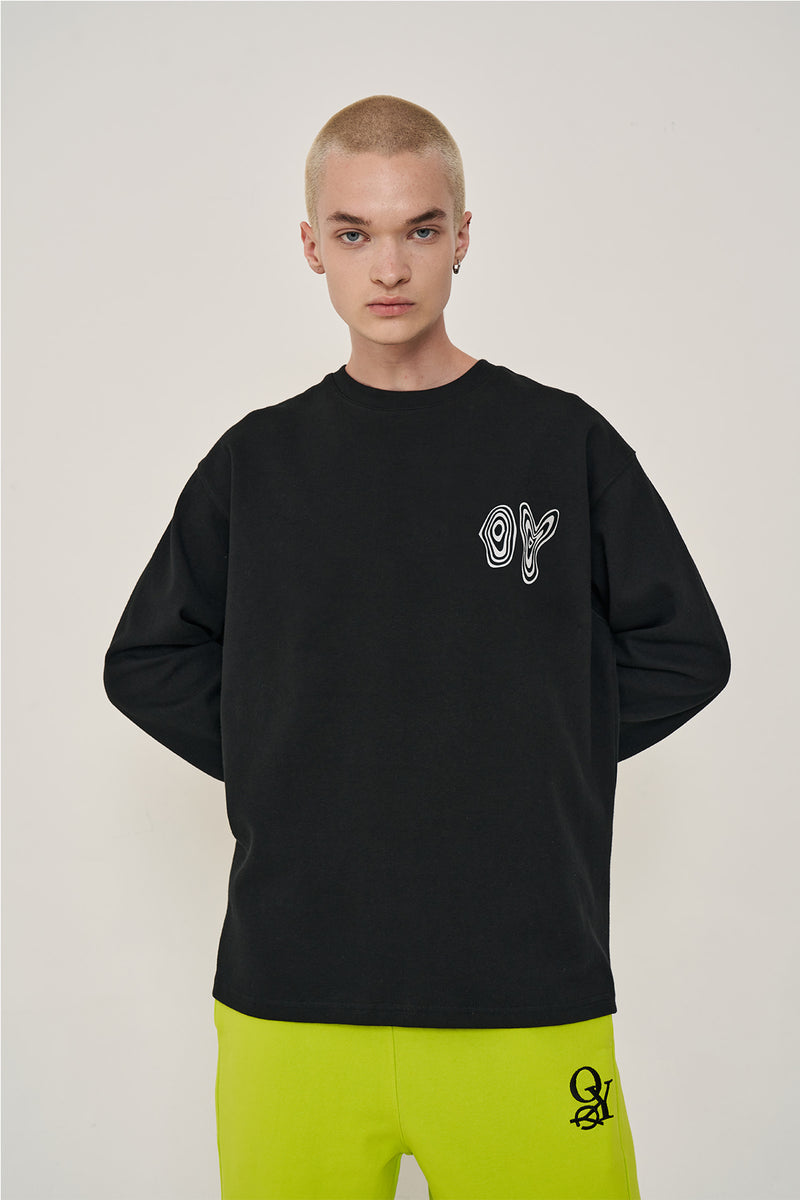 オーワイ(OY) GROWTH RING LOGO T-BLACK