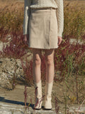 TMO BY 13MONTH（ティーエムオーバイサーティンマンス）MINI LAP SKIRT (IVORY)