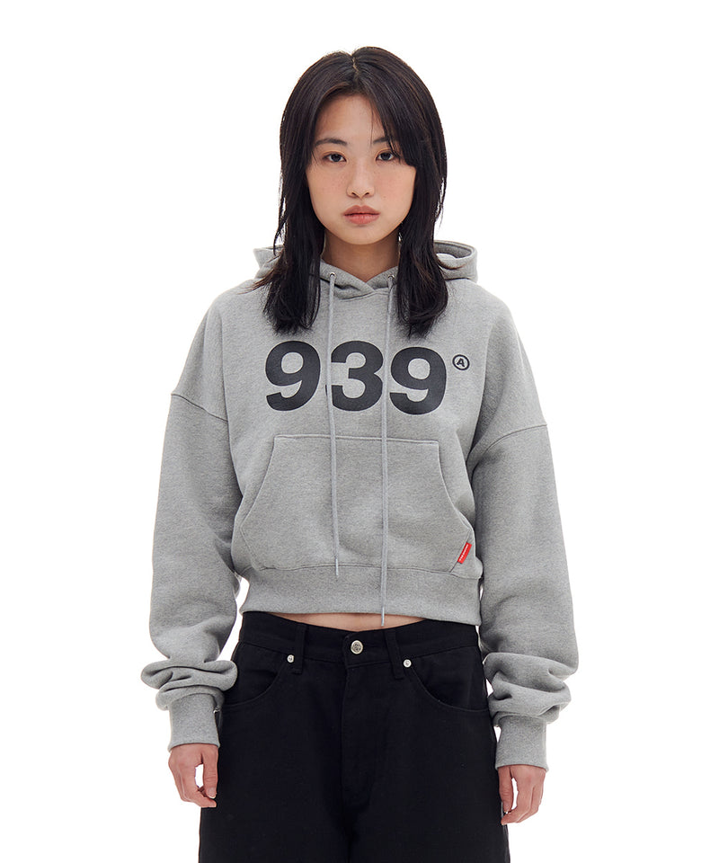 ARCHIVE BOLD (アーカイブボールド)　939 LOGO CROP HOOD (GRAY)