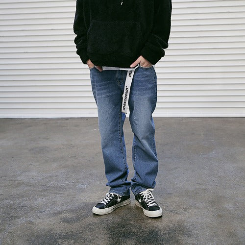 メスノウン(MASSNOUN) STN WSHD DAMAGE LIGHT DENIM MFVJP002-BL