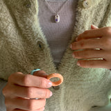 Nff(エヌエフエフ) 	 color beads ring_apricot