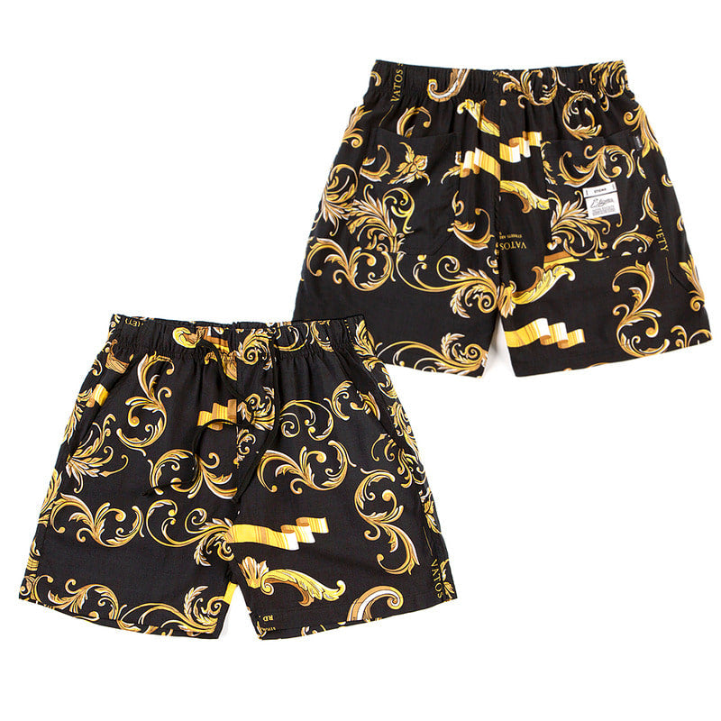 STIGMA(スティグマ)  ANTIQUE RAYON SHORT PANTS BLACK