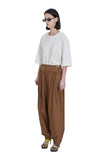 レイブレス(LABELESS) OLIVE DOUBLE WAIST TAPERED PANTS