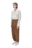 レイブレス(LABELESS) OLIVE DOUBLE WAIST TAPERED PANTS