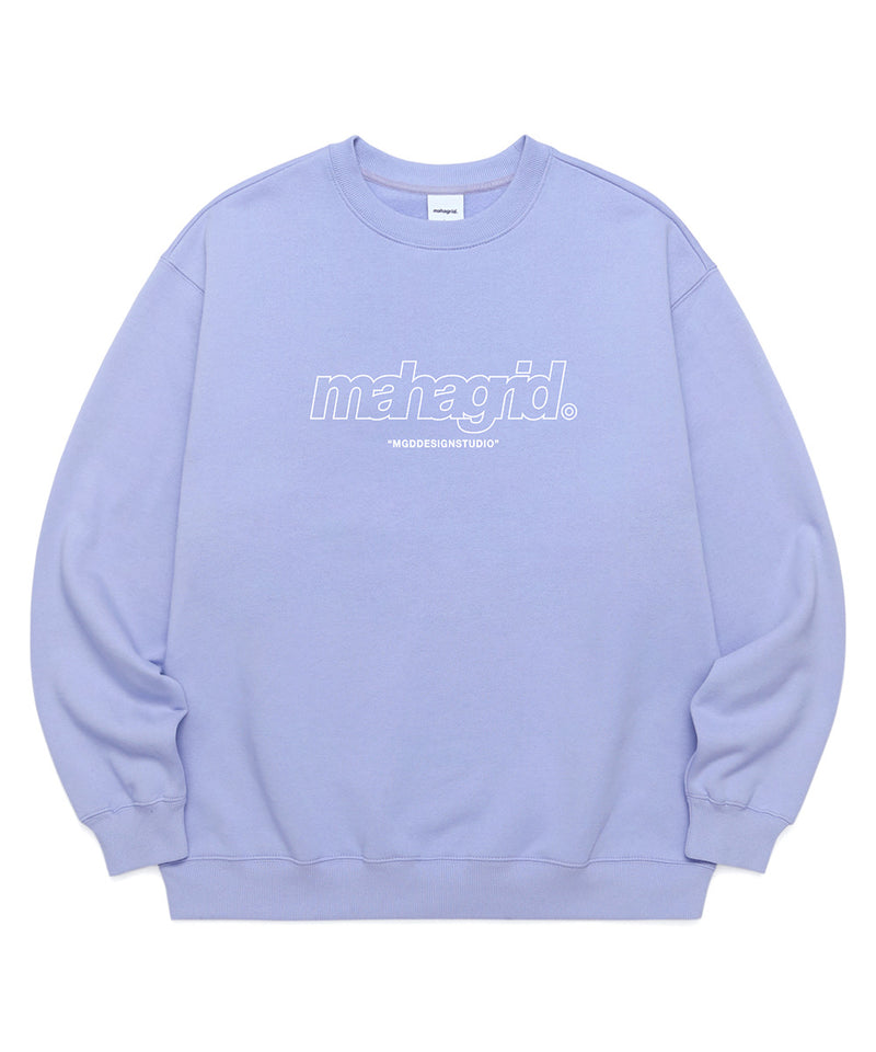 mahagrid (マハグリッド) THIRD LOGO CREWNECK [PURPLE]