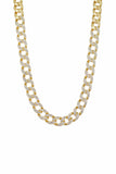 BLACKPURPLE (ブラックパープル) Vintage Cubic Chain Necklace (Silver/Gold)