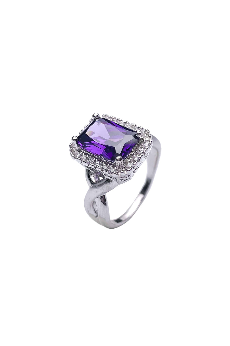 BLACKPURPLE (ブラックパープル) [blacklabel] Side twist square ring.