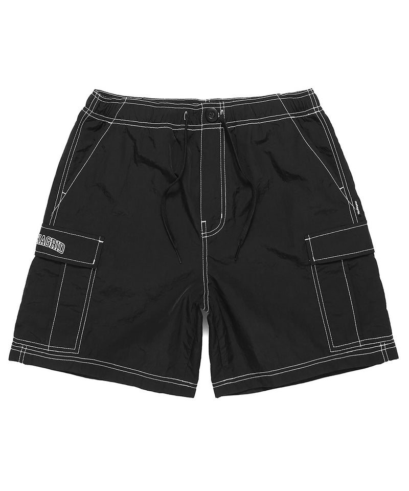 mahagrid (マハグリッド) NYLON CARGO SHORT [BLACK]