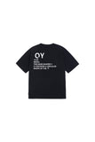 オーワイ(OY) BASIC ROUND LOGO T-BLACK