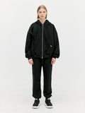 ディープリーク(DPRIQUE)  OVERSIZED FULL ZIP HOODIE - BLACK