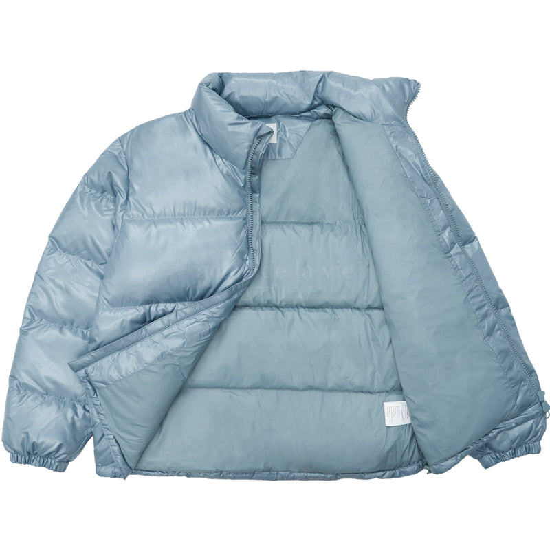 アクメドラビ(acme' de la vie) ADLV 3D LOGO SHORT DUCK DOWN JACKET SKYBLUE