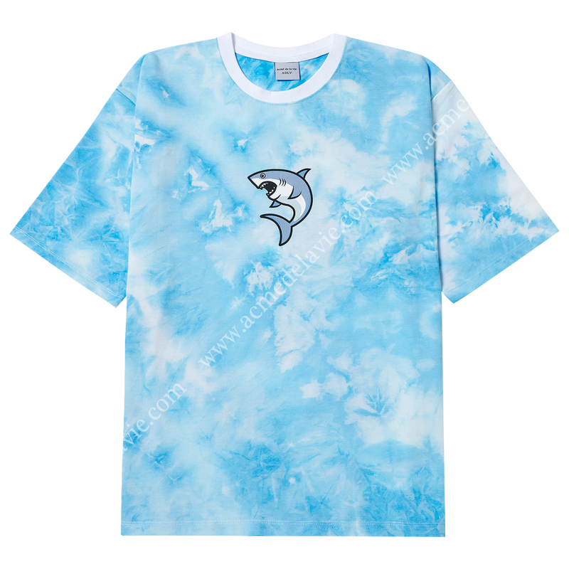 アクメドラビ(acme' de la vie)ADLV SHARK SHORT SLEEVE T-SHIRT SKY BLUE