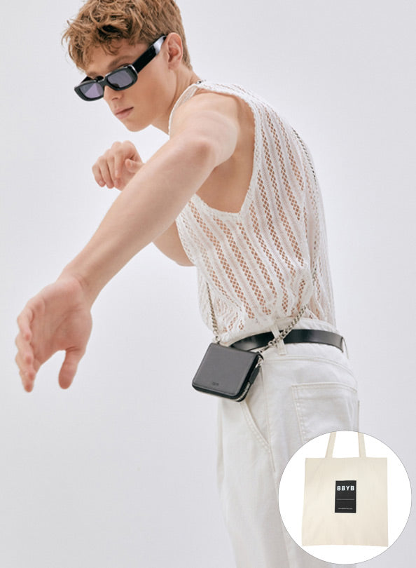 BBYB(ビービーワイビー) Lucio Wallet Chain Cross Bag (Jade Black)