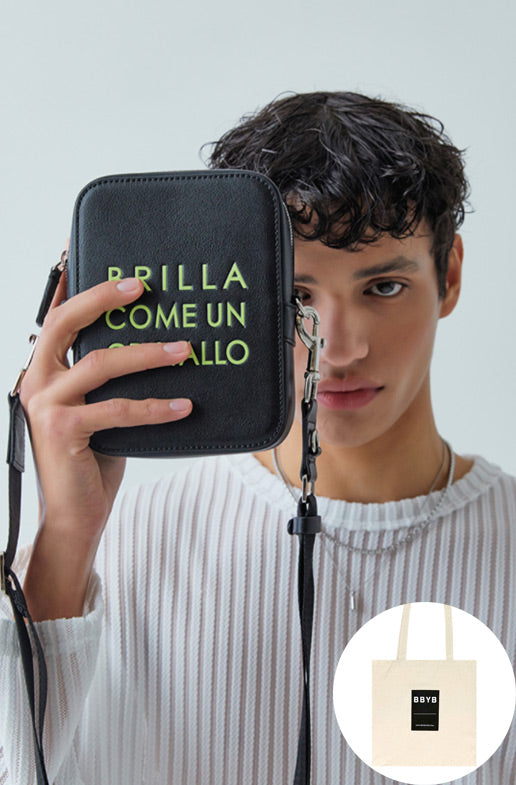 BBYB(ビービーワイビー) MARCE Unisex Cross Bag (Neon Black)