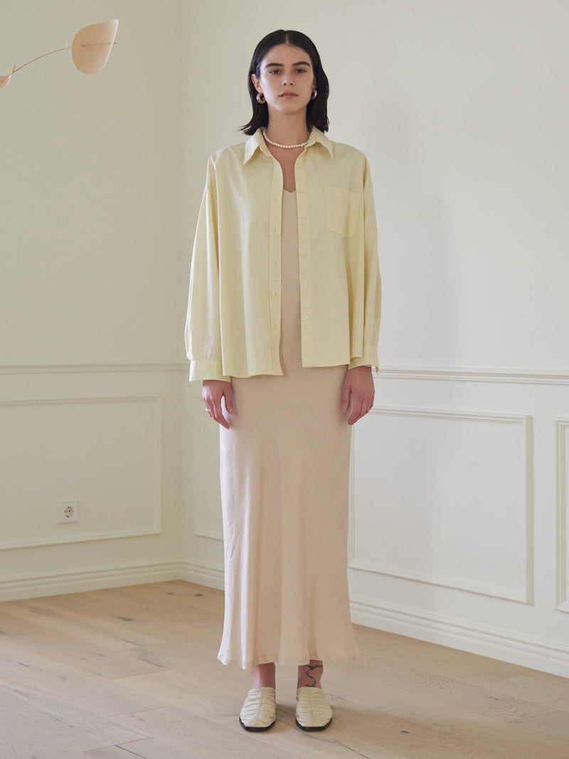 TMO BY 13MONTH（ティーエムオーバイサーティンマンス）CASUAL SHIRT (CREAM)