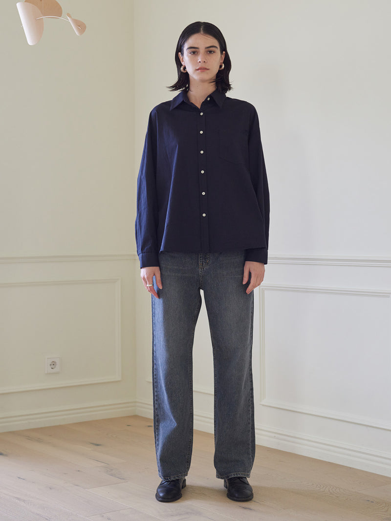TMO BY 13MONTH（ティーエムオーバイサーティンマンス）CASUAL SHIRT (NAVY)