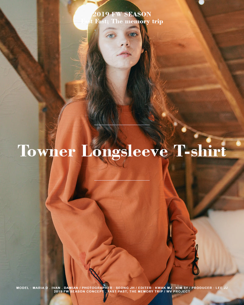 ダブルユーブイプロジェクト(WV PROJECT) Towner Longsleeve T-shirt DarkOrange CJLT7335