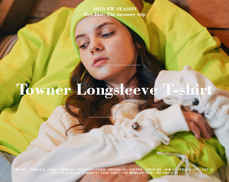 ダブルユーブイプロジェクト(WV PROJECT) Towner Longsleeve T-shirt ivory CJLT7335