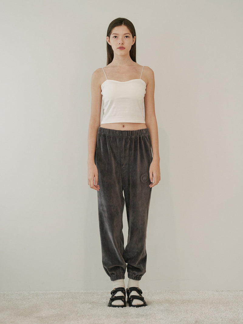 TMO BY 13MONTH（ティーエムオーバイサーティンマンス）CORDUROY JOGGER PANTS (CHARCOAL)