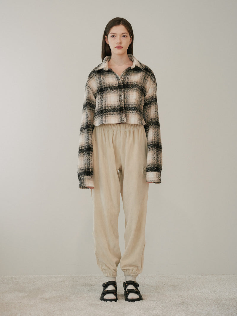 TMO BY 13MONTH（ティーエムオーバイサーティンマンス）CORDUROY JOGGER PANTS (IVORY)