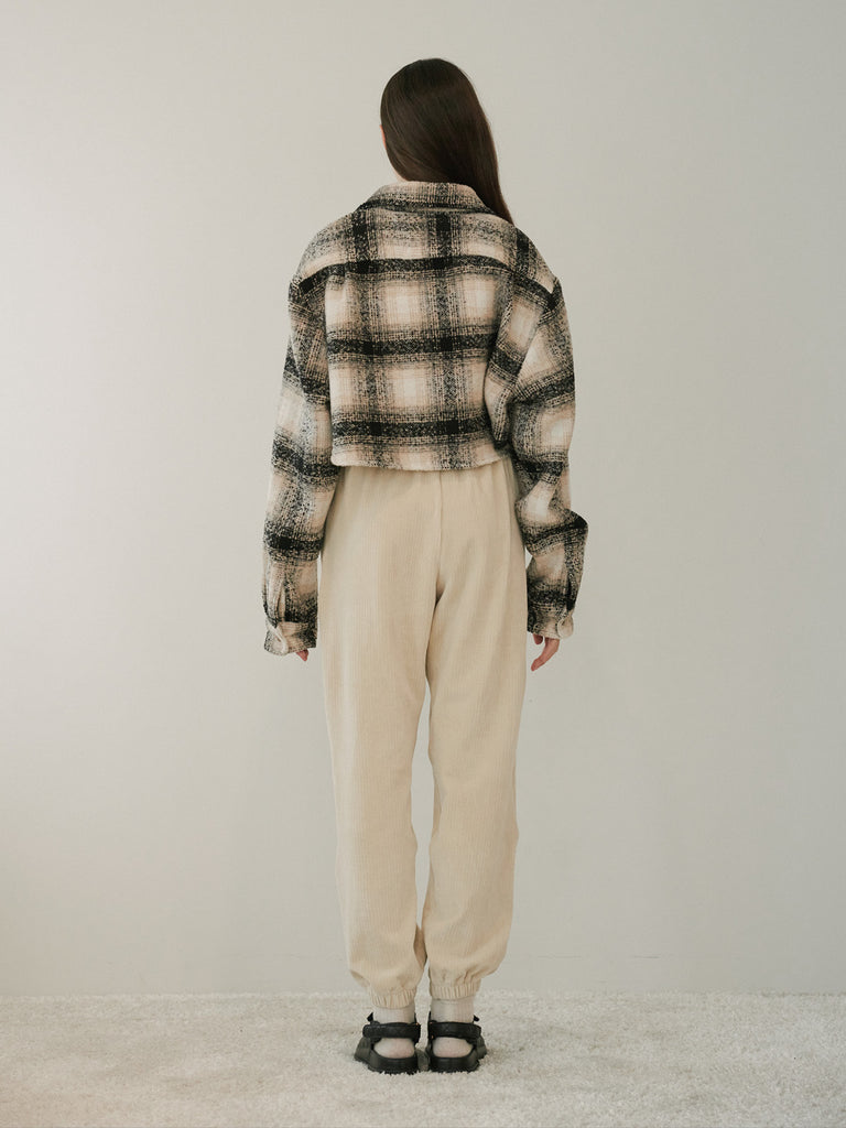 TMO BY 13MONTH（ティーエムオーバイサーティンマンス）CORDUROY JOGGER PANTS (IVORY)