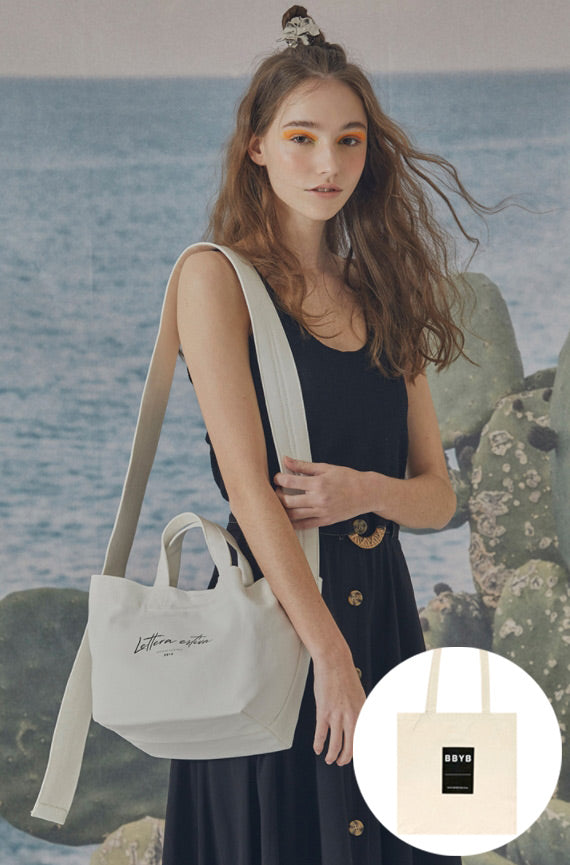 BBYB(ビービーワイビー) POST Canvas 2way Bag (M) White